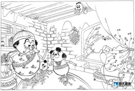 奇天CG學院,手繪插畫,梁上君子