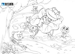奇天CG學院,手繪插畫,快樂的生活