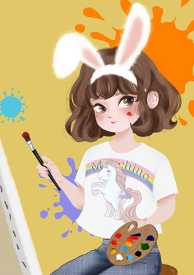 奇天CG學院,視覺插畫,半身1