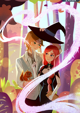 奇天CG學院,視覺插畫,魔女與男孩