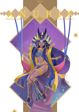 奇天CG學院,視覺插畫,阿努比斯
