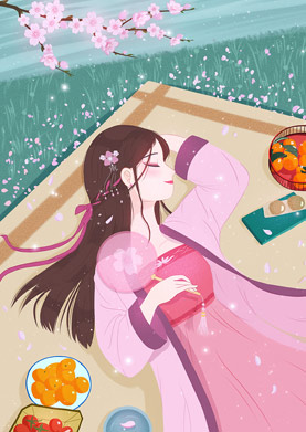 奇天CG學院,視覺插畫,賞櫻