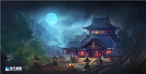 奇天CG學院,游戲場景,神廟