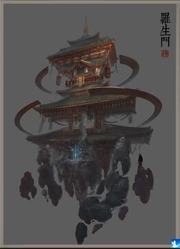 奇天CG學院,游戲場景,羅生門