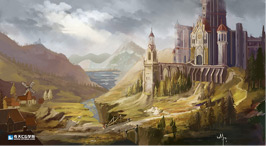 奇天CG學院,游戲場景,古建筑場景