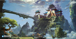 奇天CG學院,游戲場景,仙境氣氛圖
