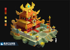 奇天CG學院,游戲場景,游戲Q版場景