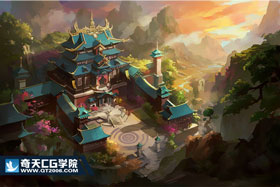 奇天CG學院,游戲場景,first氛圍圖
