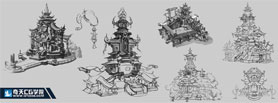 奇天CG學院,游戲場景,-藏經閣