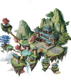 奇天CG學院,游戲場景,規劃設計圖