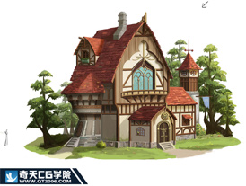 奇天CG學院,游戲場景,單體-