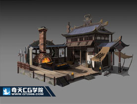 奇天CG學院,游戲場景,場景圖設定-