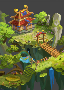 奇天CG學院,游戲場景,規劃圖設計-
