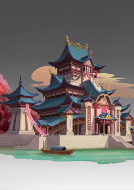 奇天CG學院,游戲場景,古建-