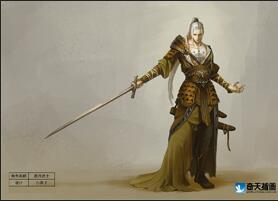 奇天CG學院,游戲角色,逐月武士