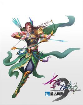 奇天CG學院,游戲角色,青丘谷男弓手
