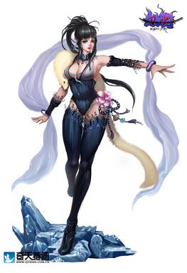 奇天CG學院,游戲角色,刀魂-冰霜舞女