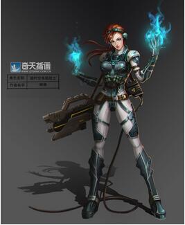 奇天CG學院,游戲角色,超時空電磁戰士