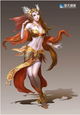 奇天CG學院,游戲角色,波斯舞女