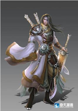 奇天CG學院,游戲角色,劍圣-作品