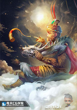 奇天CG學院,游戲角色,悟空當道