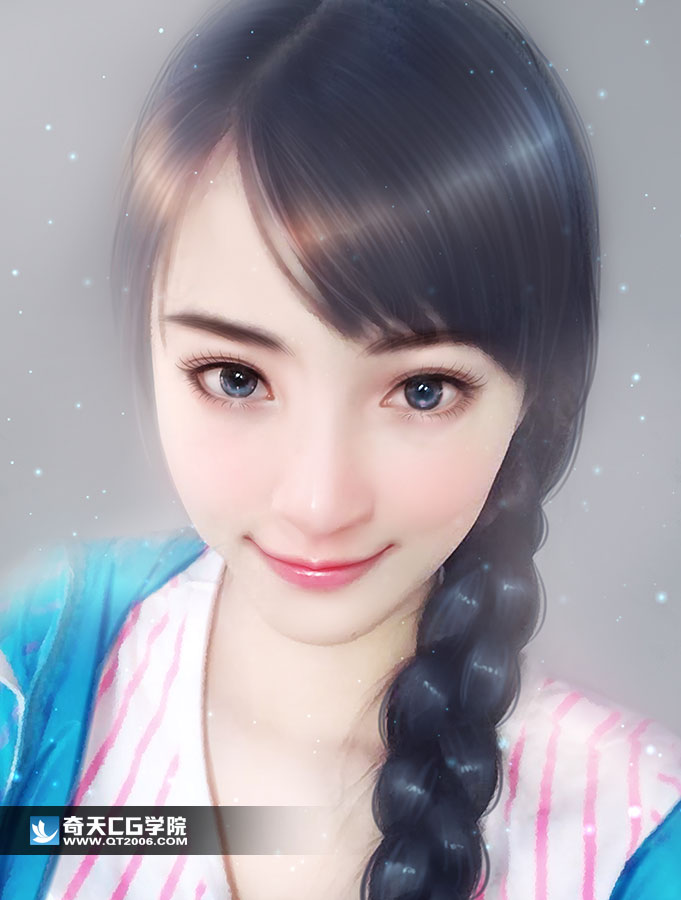 手繪插畫美少女的眼睛怎么畫
